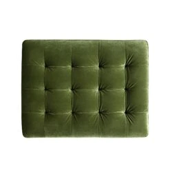 Henrietta Ottoman, Moss Green Velvet 18 Henrietta Ottoman, Moss Green Velvet -Daals Store BOSF 9680 FERN VEL STOOL WB4