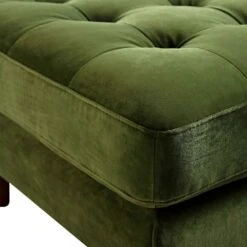 Henrietta Ottoman, Moss Green Velvet 19 Henrietta Ottoman, Moss Green Velvet -Daals Store BOSF 9680 FERN VEL STOOL detail1