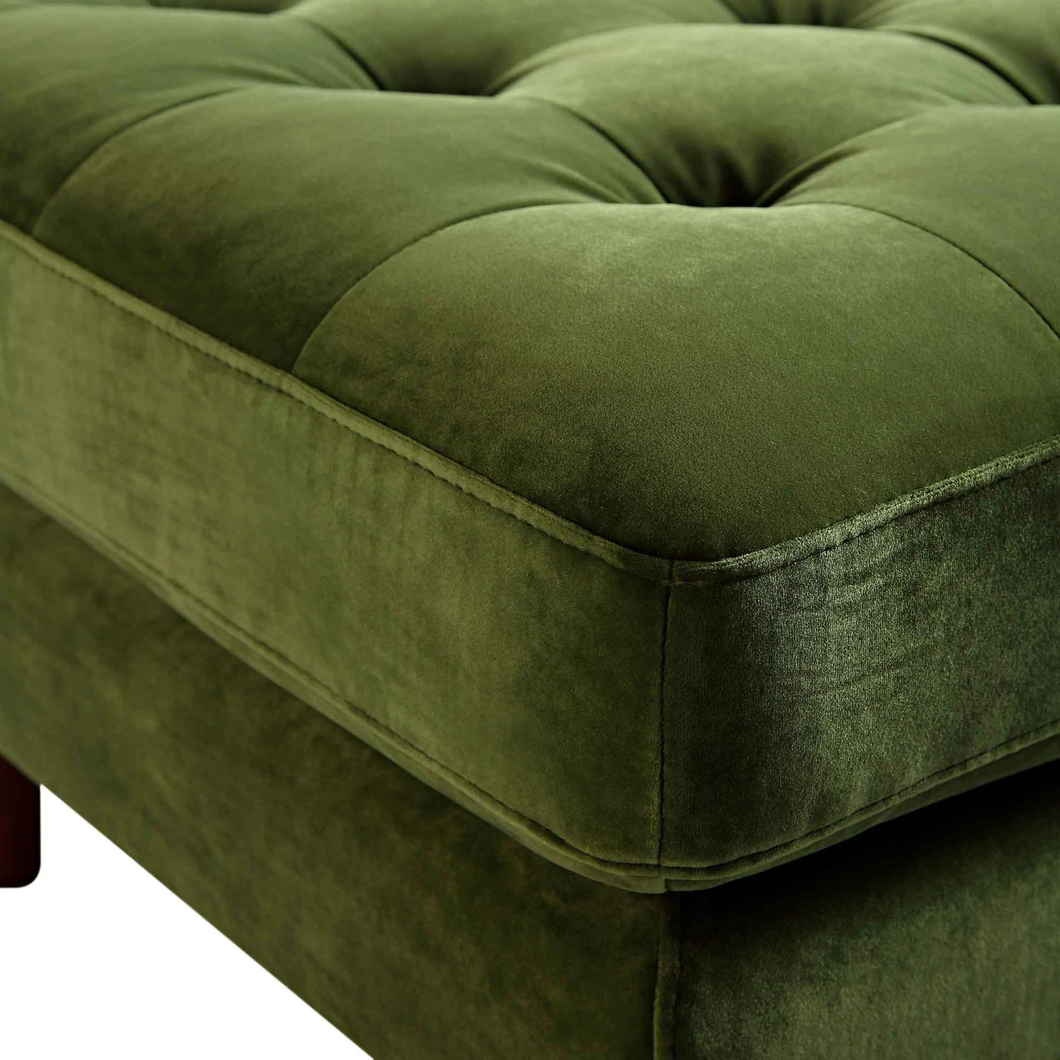 Henrietta Ottoman, Moss Green Velvet 10 Henrietta Ottoman, Moss Green Velvet - Image 10