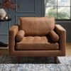 Henrietta Armchair, Tan Faux Suede -Daals Store BOSF 9680 TAN FXLT 1ST main
