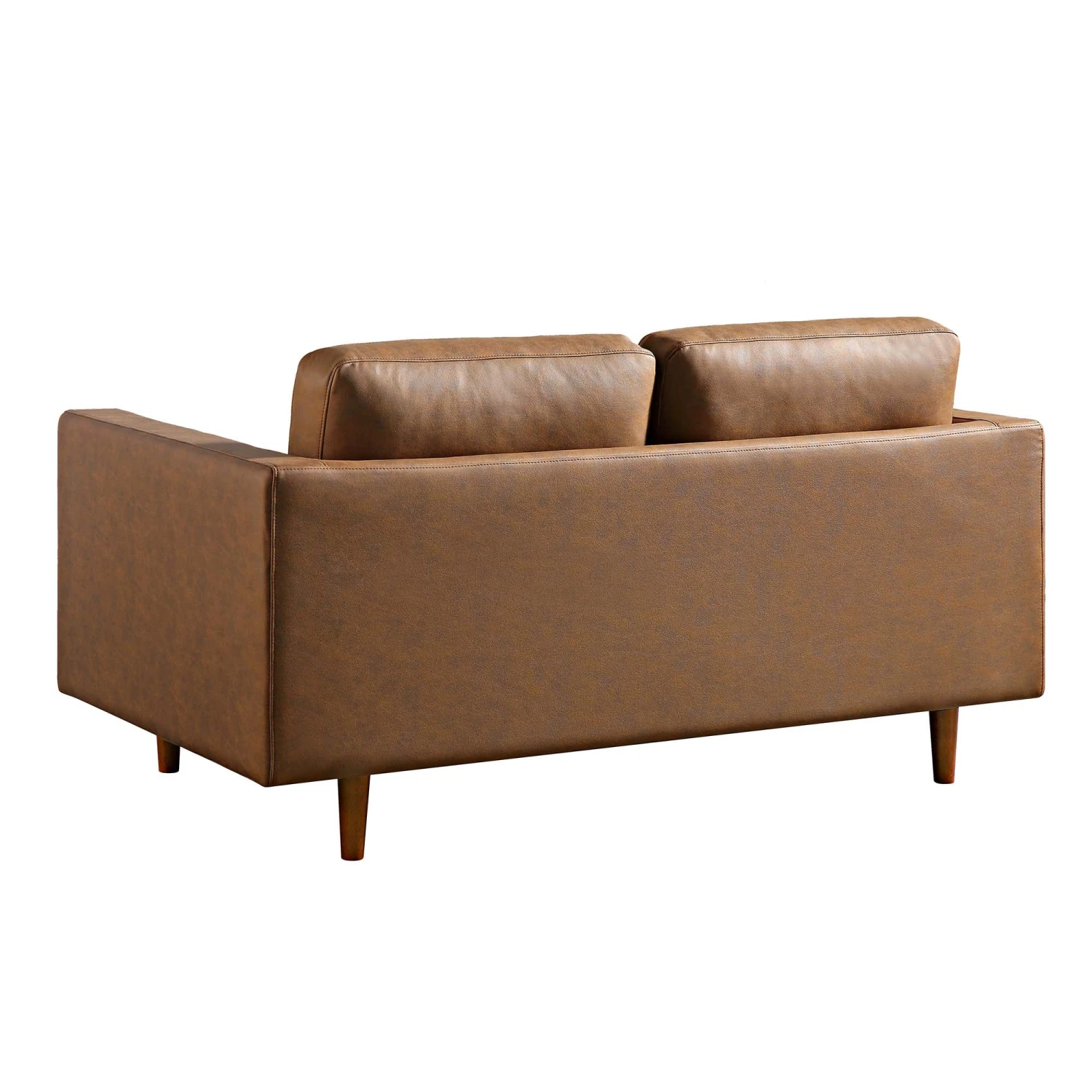 Henrietta 2-Seater Sofa, Tan Faux Suede 10 Henrietta 2-Seater Sofa, Tan Faux Suede - Image 10