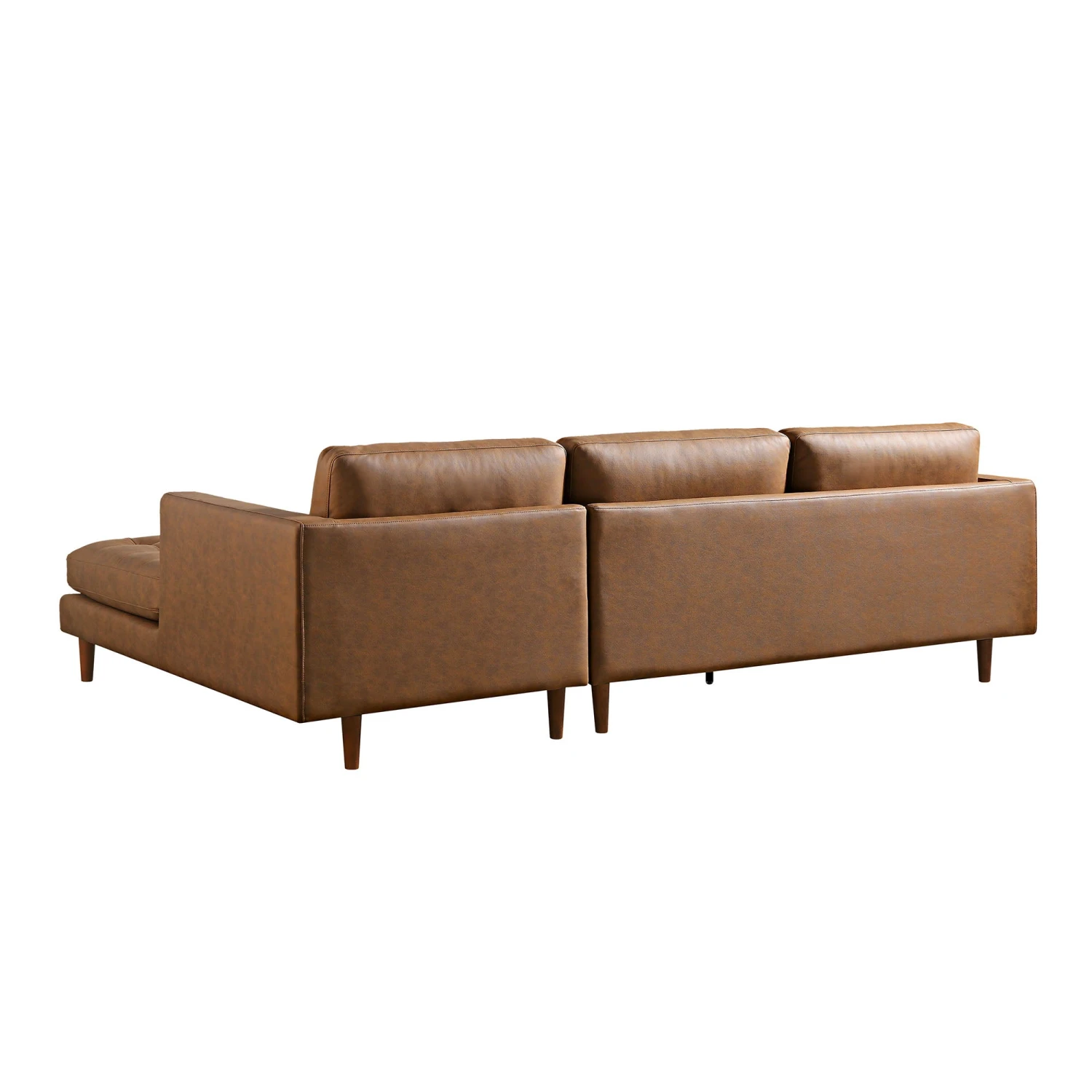 Henrietta Tan Faux Suede Grand 4-Seater Chaise End Sofa, Right Hand Facing 10 Henrietta Tan Faux Suede Grand 4-Seater Chaise End Sofa, Right Hand Facing - Image 10