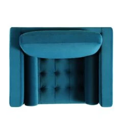 Henrietta Armchair, Teal Velvet -Daals Store BOSF 9680 TEAL VEL 1ST WB3