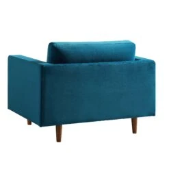 Henrietta Armchair, Teal Velvet -Daals Store BOSF 9680 TEAL VEL 1ST WB5