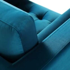 Henrietta Armchair, Teal Velvet -Daals Store BOSF 9680 TEAL VEL 1ST detail2