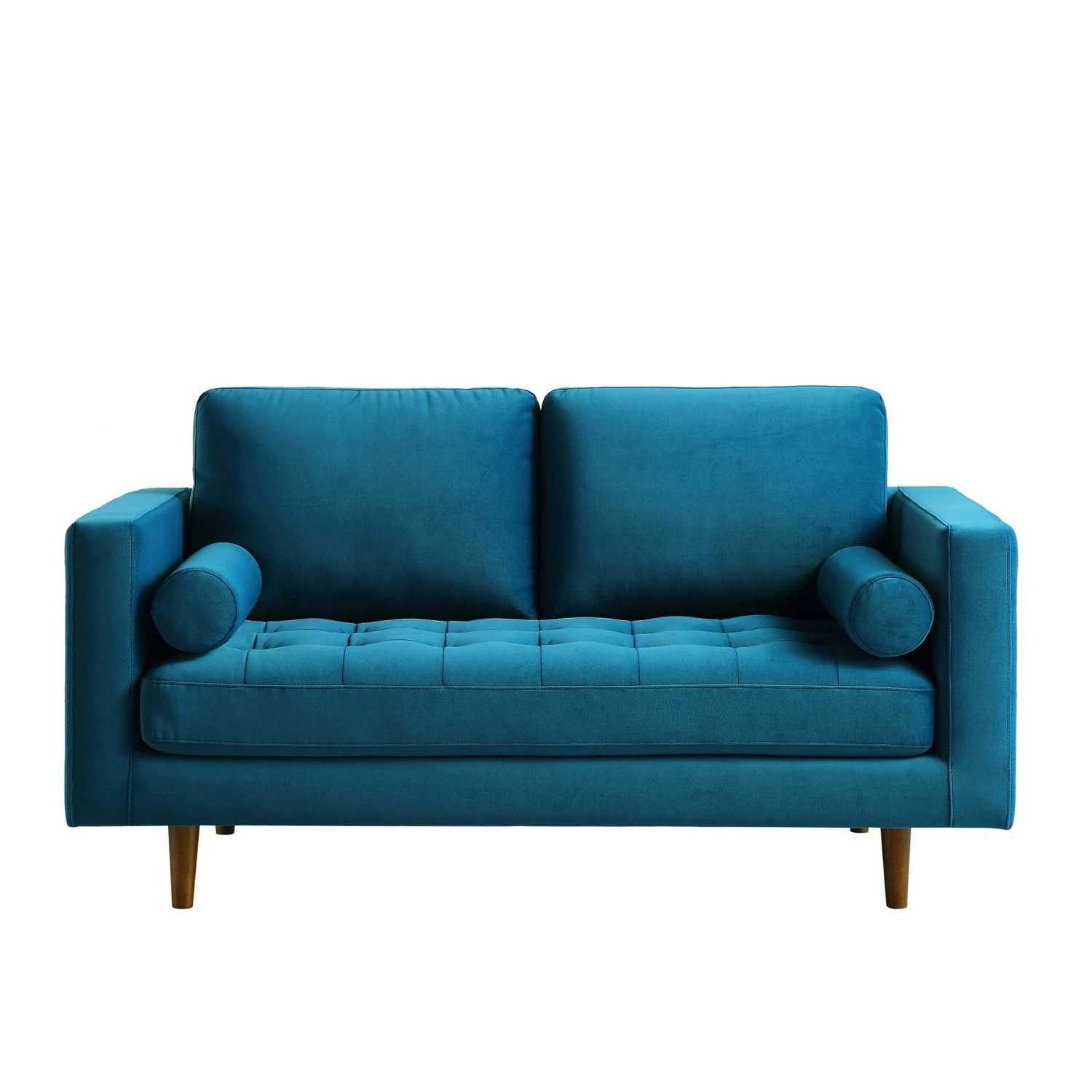 Henrietta 2-Seater Sofa, Teal Velvet 5 Henrietta 2-Seater Sofa, Teal Velvet - Image 5