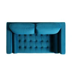 Henrietta 2-Seater Sofa, Teal Velvet 22 Henrietta 2-Seater Sofa, Teal Velvet -Daals Store BOSF 9680 TEAL VEL 2ST WB3
