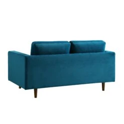 Henrietta 2-Seater Sofa, Teal Velvet 24 Henrietta 2-Seater Sofa, Teal Velvet -Daals Store BOSF 9680 TEAL VEL 2ST WB5