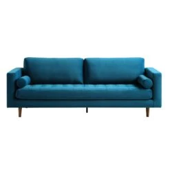 Henrietta Large 3-Seater Sofa, Teal Velvet 18 Henrietta Large 3-Seater Sofa, Teal Velvet -Daals Store BOSF 9680 TEAL VEL 3ST WB1