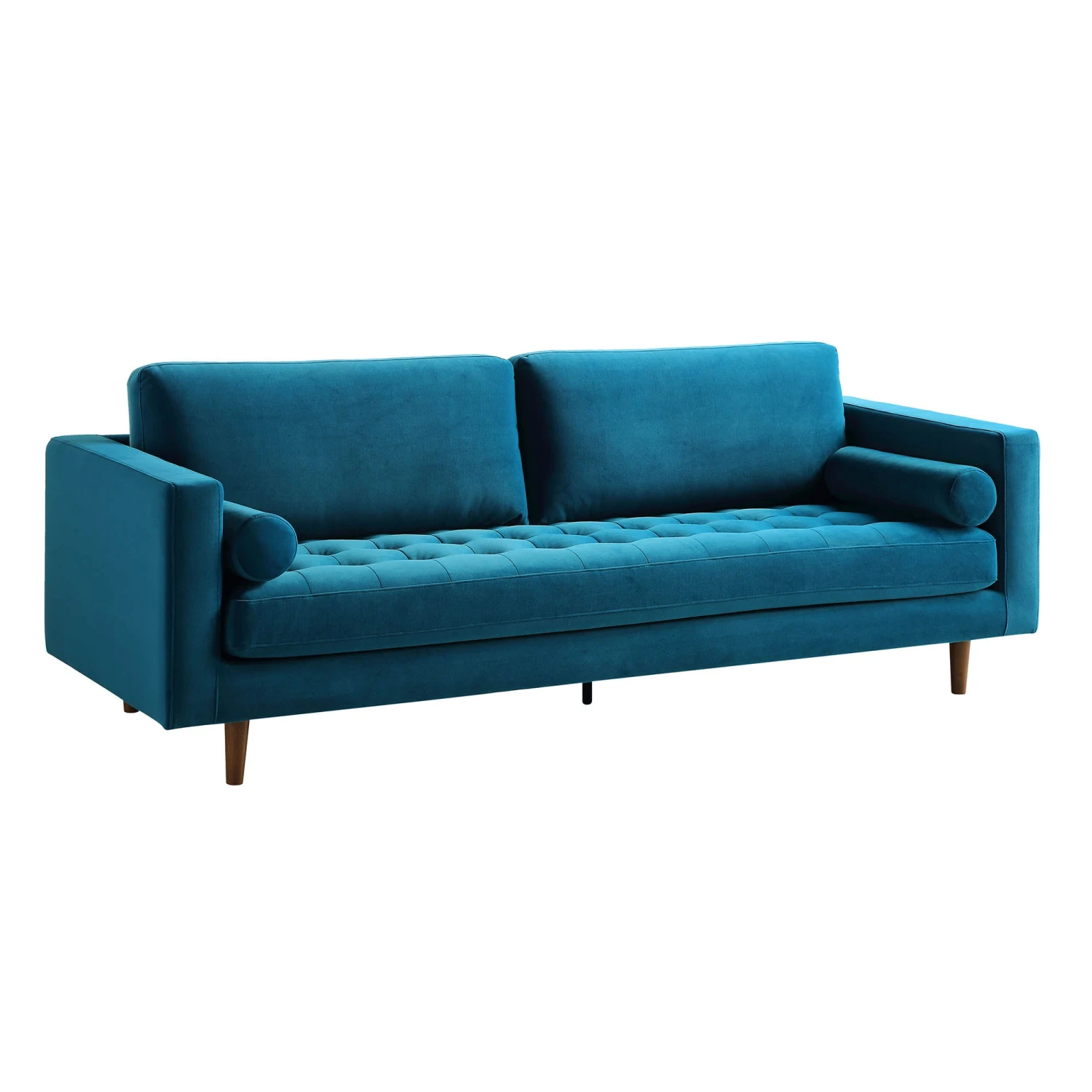 Henrietta Large 3-Seater Sofa, Teal Velvet 6 Henrietta Large 3-Seater Sofa, Teal Velvet - Image 6