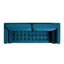 Henrietta Large 3-Seater Sofa, Teal Velvet 21 Henrietta Large 3-Seater Sofa, Teal Velvet -Daals Store BOSF 9680 TEAL VEL 3ST WB3