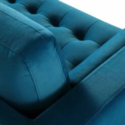 Henrietta Large 3-Seater Sofa, Teal Velvet 26 Henrietta Large 3-Seater Sofa, Teal Velvet -Daals Store BOSF 9680 TEAL VEL 3ST detail3
