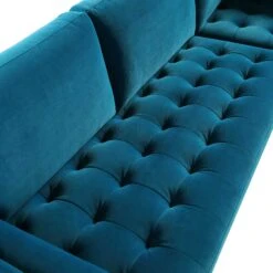 Henrietta 5+Seater Corner Sofa, Teal Velvet -Daals Store BOSF 9680 TEAL VEL CORNER SET detail3