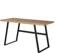 KLOTEN Oak Desk With Black Metal Legs 13 KLOTEN Oak Desk With Black Metal Legs -Daals Store BSD 009 OAK WB1