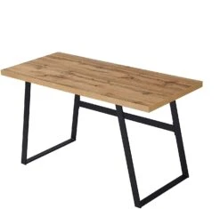 KLOTEN Oak Desk With Black Metal Legs 14 KLOTEN Oak Desk With Black Metal Legs -Daals Store BSD 009 OAK WB2
