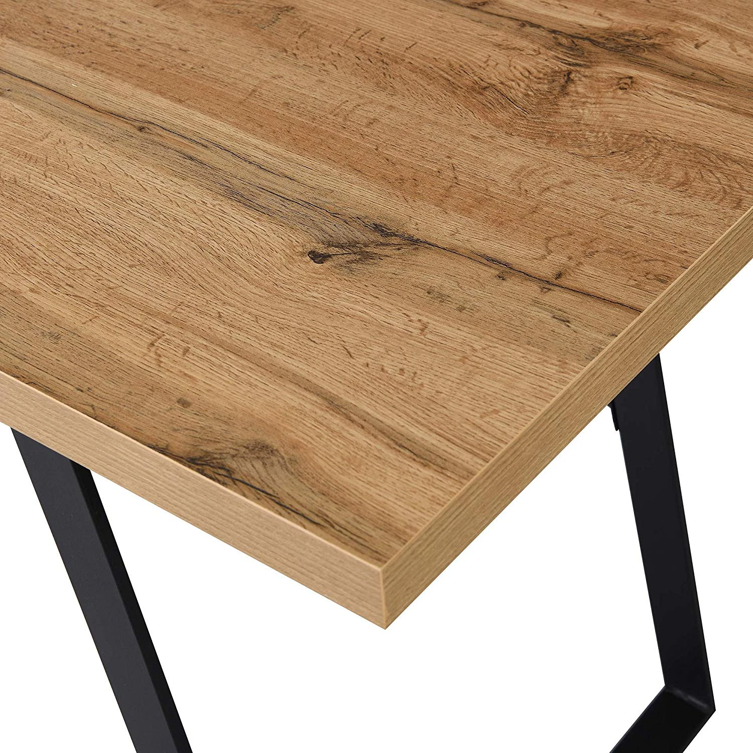 KLOTEN Oak Desk With Black Metal Legs 9 KLOTEN Oak Desk With Black Metal Legs - Image 9