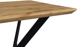 Granby Wotan Oak Effect 140cm Dining Table With Geometric Metal Legs 15 Granby Wotan Oak Effect 140cm Dining Table With Geometric Metal Legs -Daals Store BSD 024 OAK detail1