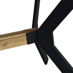 Granby Wotan Oak Effect 140cm Dining Table With Geometric Metal Legs 16 Granby Wotan Oak Effect 140cm Dining Table With Geometric Metal Legs -Daals Store BSD 024 OAK detail2