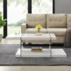 Albion White High Gloss And Glass Coffee Table 18 Albion White High Gloss And Glass Coffee Table -Daals Store BSD 026 WHITE main