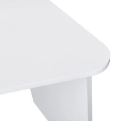 Mason White High Gloss Desk With Oak Effect Shelves -Daals Store BSD 027 detail2