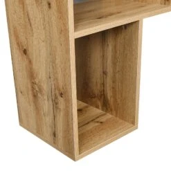 Mason White High Gloss Desk With Oak Effect Shelves -Daals Store BSD 027 detail3