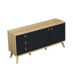 Tallis Two Tone Sideboard With 2 Doors And 3 Drawers -Daals Store BSD 029 WB3