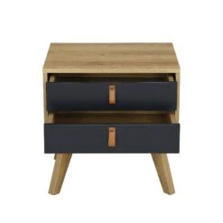Tallis Two Tone Bedside Table With 2 Drawers 11 Tallis Two Tone Bedside Table With 2 Drawers -Daals Store BSD 034 WB2