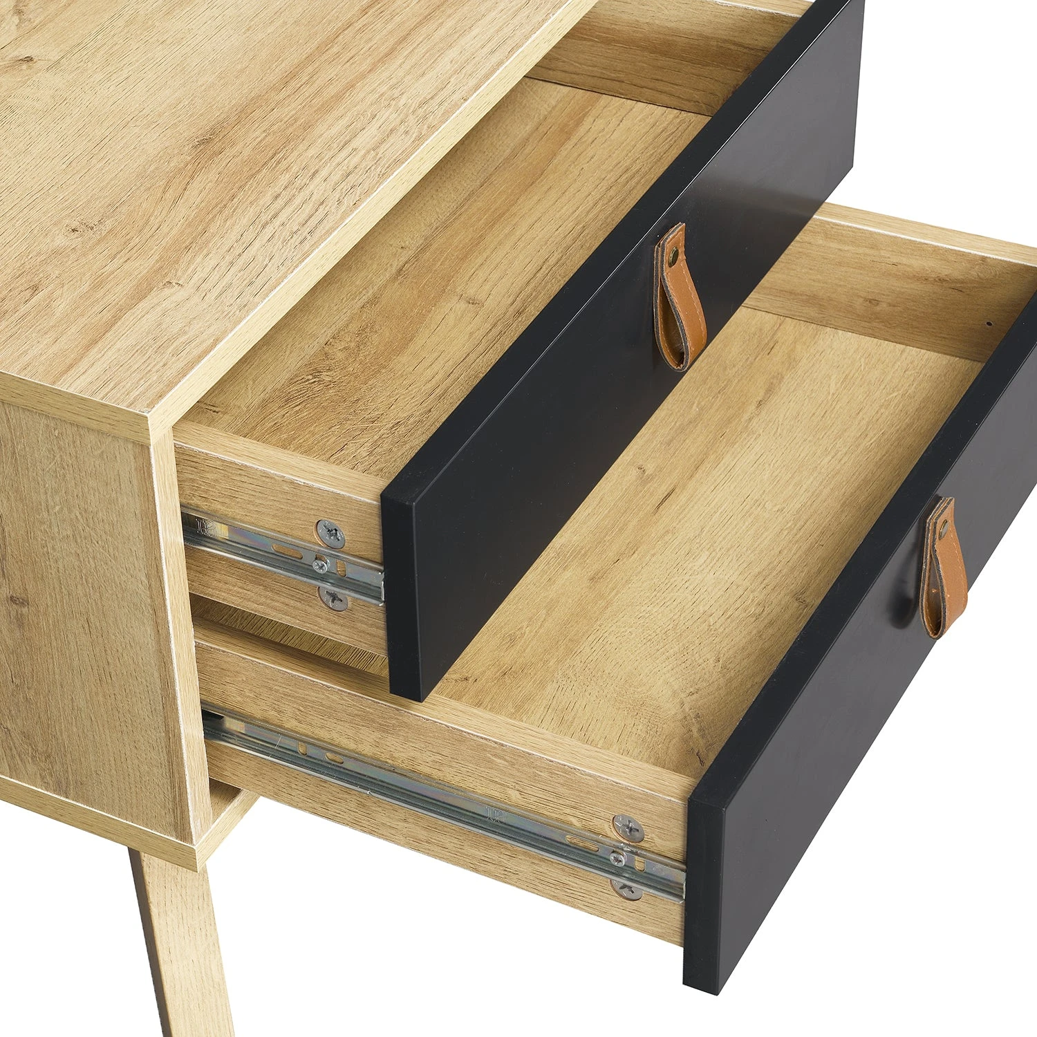 Tallis Two Tone Bedside Table With 2 Drawers 7 Tallis Two Tone Bedside Table With 2 Drawers - Image 7