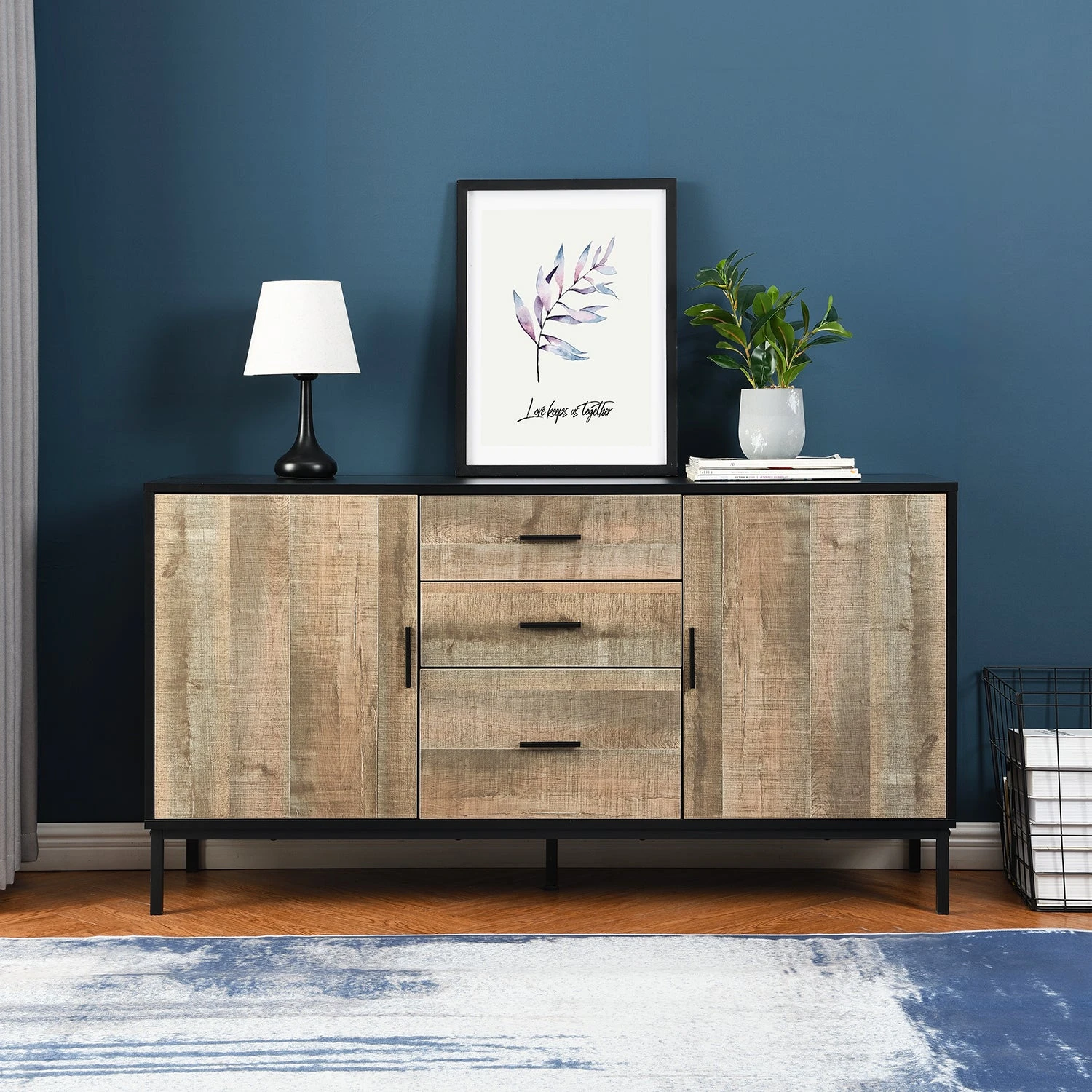 Carnaby 2 Cupboard 3 Drawer Sideboard 3 Carnaby 2 Cupboard 3 Drawer Sideboard - Image 3