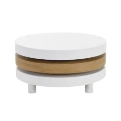 Gomboc 3 Tier High Gloss Rotating Coffee Table 12 Gomboc 3 Tier High Gloss Rotating Coffee Table -Daals Store BSD 051 WB1