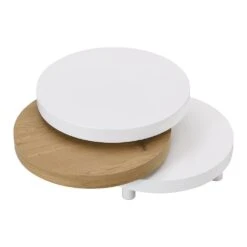 Gomboc 3 Tier High Gloss Rotating Coffee Table 13 Gomboc 3 Tier High Gloss Rotating Coffee Table -Daals Store BSD 051 WB2