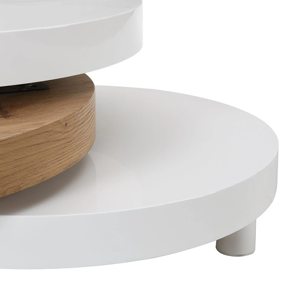 Gomboc 3 Tier High Gloss Rotating Coffee Table 9 Gomboc 3 Tier High Gloss Rotating Coffee Table - Image 9