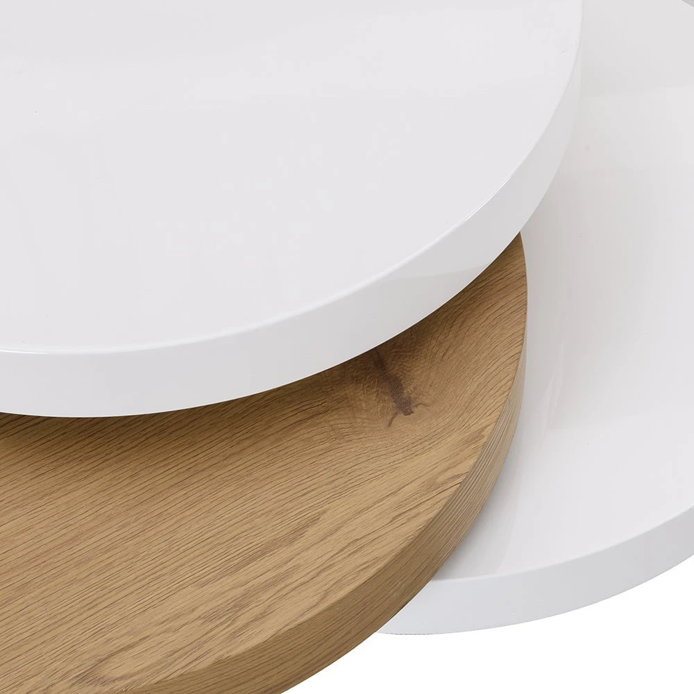 Gomboc 3 Tier High Gloss Rotating Coffee Table 10 Gomboc 3 Tier High Gloss Rotating Coffee Table - Image 10