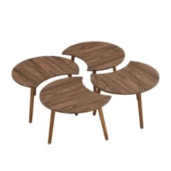 Monza 4-in-1 Walnut Effect Coffee Table 17 Monza 4-in-1 Walnut Effect Coffee Table -Daals Store BSD 054 WB1