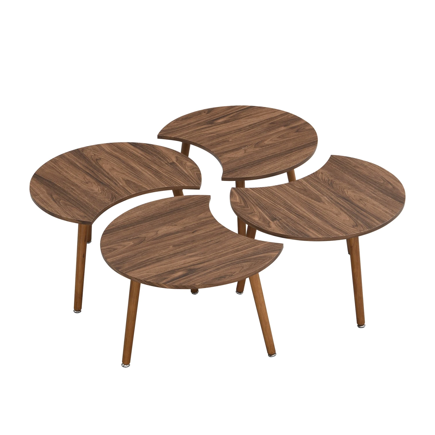 Monza 4-in-1 Walnut Effect Coffee Table 6 Monza 4-in-1 Walnut Effect Coffee Table - Image 6