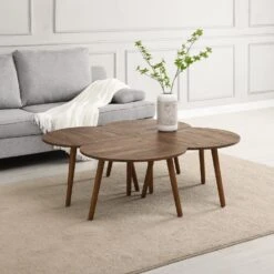 Monza 4-in-1 Walnut Effect Coffee Table 15 Monza 4-in-1 Walnut Effect Coffee Table -Daals Store BSD 054 scene3