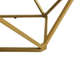 Giulia Marble Effect Square Coffee Table -Daals Store BSD 056 WHITEGOLD detail3