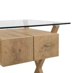 Exton 1-Drawer Glass Desk 18 Exton 1-Drawer Glass Desk -Daals Store BSD 058 detail1