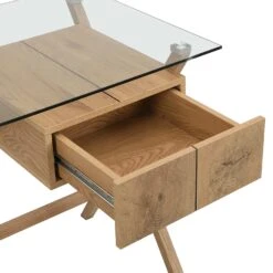 Exton 1-Drawer Glass Desk 19 Exton 1-Drawer Glass Desk -Daals Store BSD 058 detail2