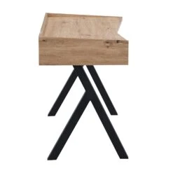 Lytton 1-Drawer Oak Effect Desk With Angled Desk Top 19 Lytton 1-Drawer Oak Effect Desk With Angled Desk Top -Daals Store BSD 060 WB3