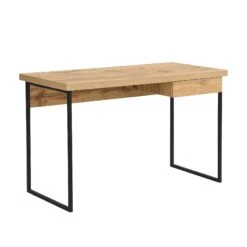 Vaxjo 1 Drawer Oak Effect Desk With Cable Management Storage 12 Vaxjo 1 Drawer Oak Effect Desk With Cable Management Storage -Daals Store BSD 063 WB1