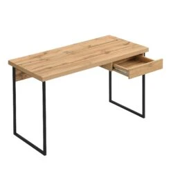 Vaxjo 1 Drawer Oak Effect Desk With Cable Management Storage 15 Vaxjo 1 Drawer Oak Effect Desk With Cable Management Storage -Daals Store BSD 063 WB3