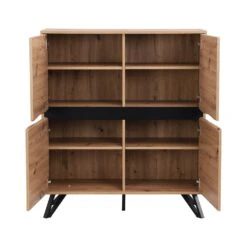 Weston Oak Effect 4 Door Cabinet -Daals Store BSD 078 OAK WB3