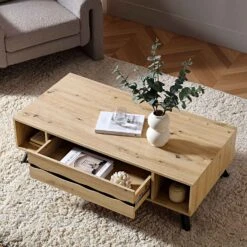 Weston Oak Effect Coffee Table -Daals Store BSD 079 OAK scene2