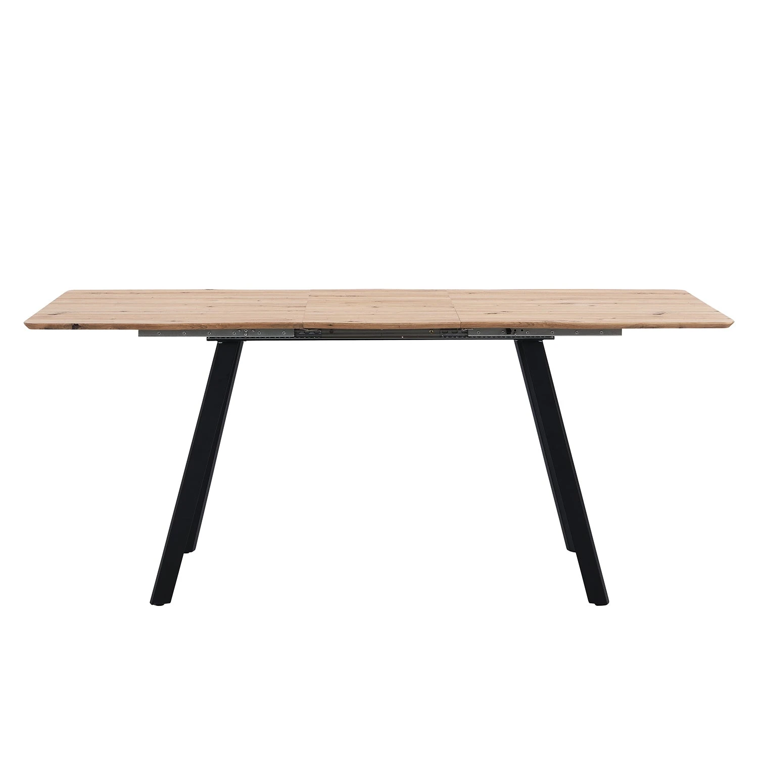 Weston Oak Effect Extendable Dining Table β 6 to 8 Seater with Geometric Steel Legs 11 Weston Oak Effect Extendable Dining Table β 6 to 8 Seater with Geometric Steel Legs - Image 11