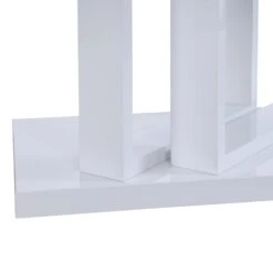 Lucent White High Gloss And Glass Top Coffee Table -Daals Store BSD 083 WHITE detail2