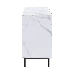 Aspen Oak And Marble Effect 6-Drawer Chest Of Drawers -Daals Store BSD 085 WB4