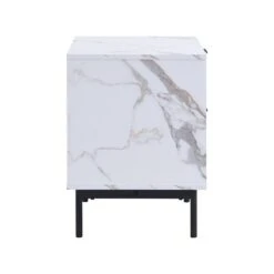 Aspen Oak And Marble Effect 2-Drawer Bedside Table 22 Aspen Oak And Marble Effect 2-Drawer Bedside Table -Daals Store BSD 086 WB3