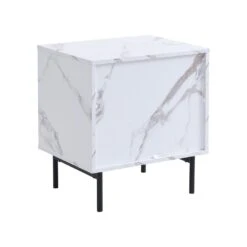 Aspen Oak And Marble Effect 2-Drawer Bedside Table 23 Aspen Oak And Marble Effect 2-Drawer Bedside Table -Daals Store BSD 086 WB4