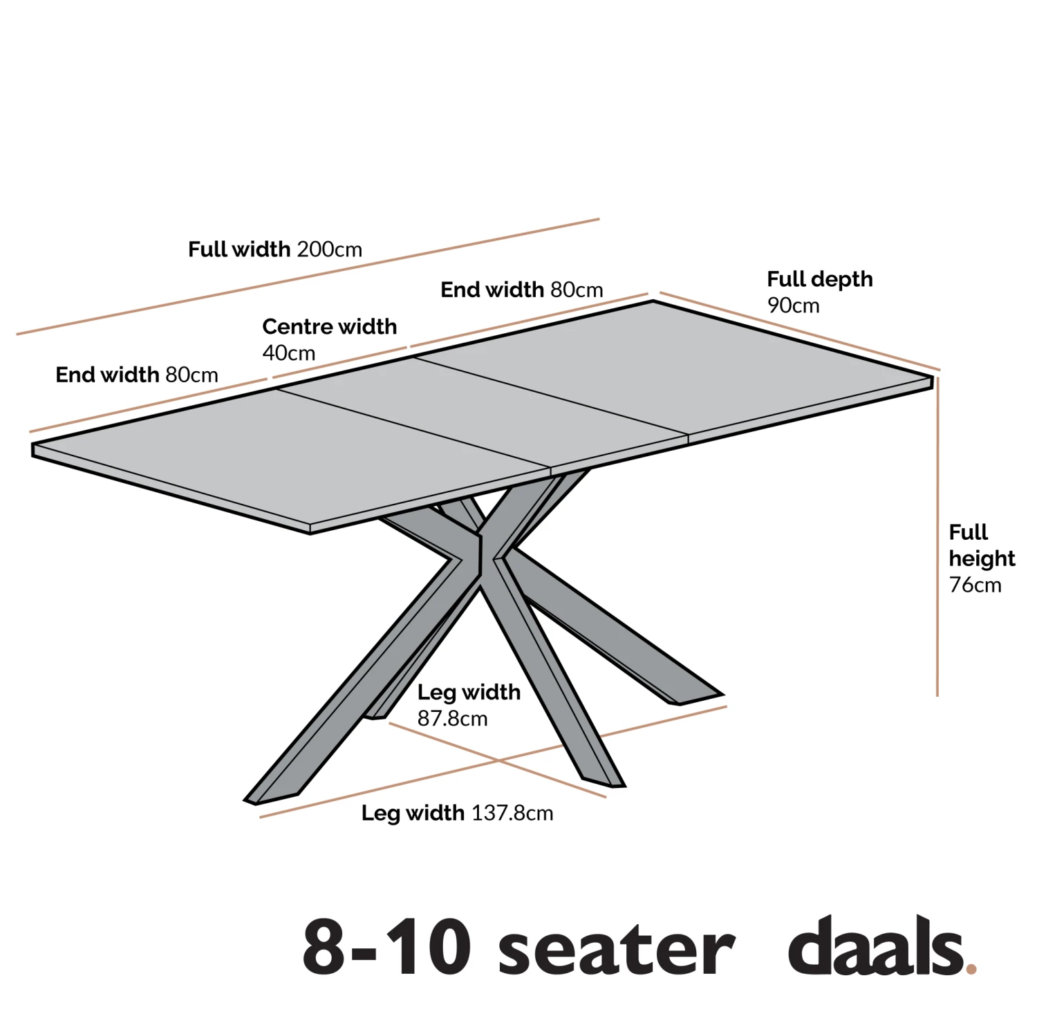 Varden White Ceramic Extending Dining Table 6 Varden White Ceramic Extending Dining Table - Image 6